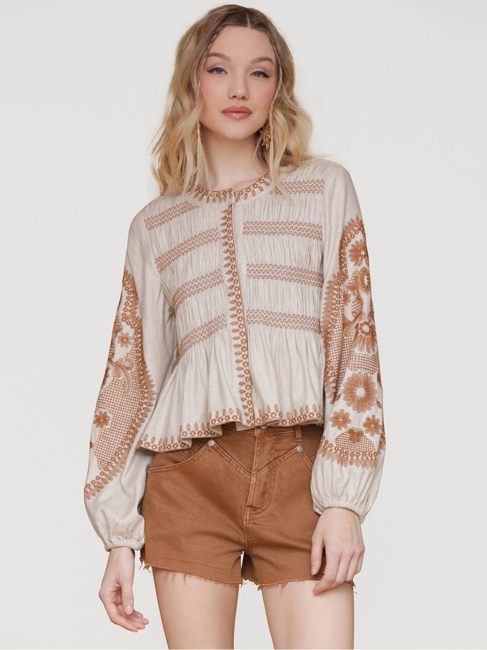 Avec Les Filles | Embroidered Shirt/Jacket